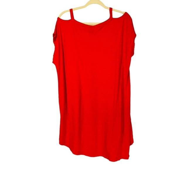 NWT Anthropologie Left Of Center Red Off the Shoulder‎ Top - Picture 3 of 6